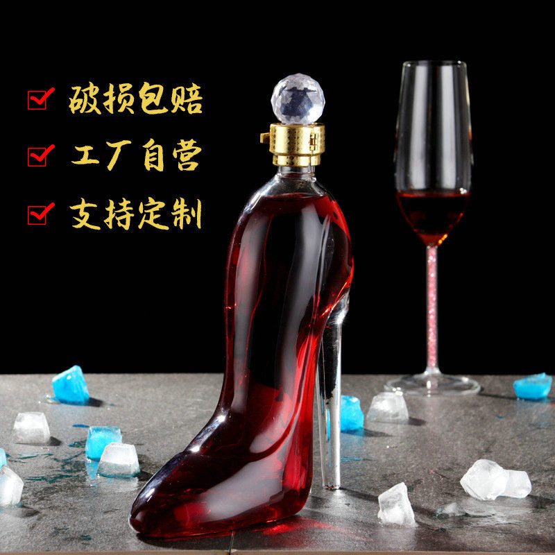 高跟鞋玻璃异形酒瓶冰酒瓶造型酒瓶工艺酒瓶空瓶玻璃酒瓶玻璃瓶