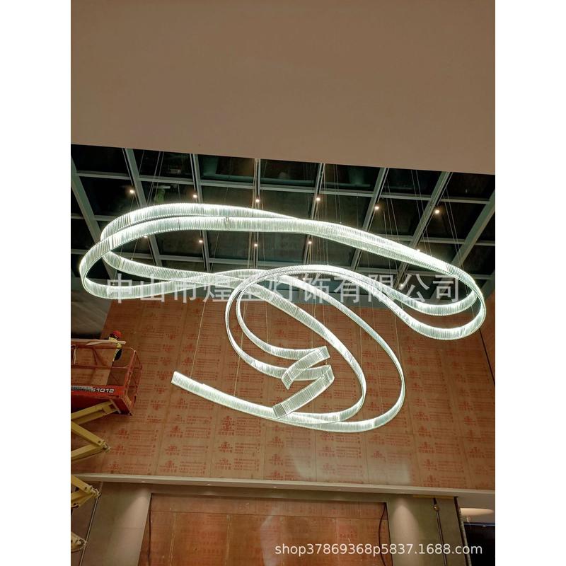 非标定制工程灯具大型异形工程水晶灯ktv会所大堂装饰酒店水晶灯