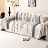 高克重防尘沙发巾四季 通用一片式 全盖雪尼尔沙发盖布套罩沙发毯垫