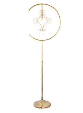 2019新款权杖道具铁艺婚庆路引灯金色婚礼橱窗装饰铁艺道具