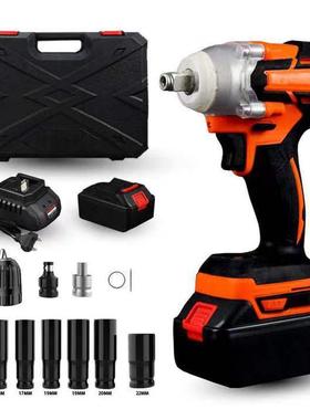 电动双用扳手锂电充电扳手冲击汽车修脚手架子工木工套筒风 300nm