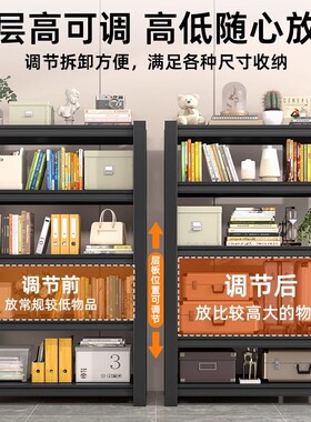 世沃住宅家具家用厨房置物架落地多层收纳架约储物架杂物整理架