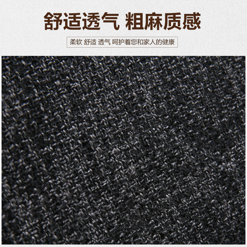 热销汽车坐垫免棉麻单个透气亚麻简约四季绑小汽车座垫套批发