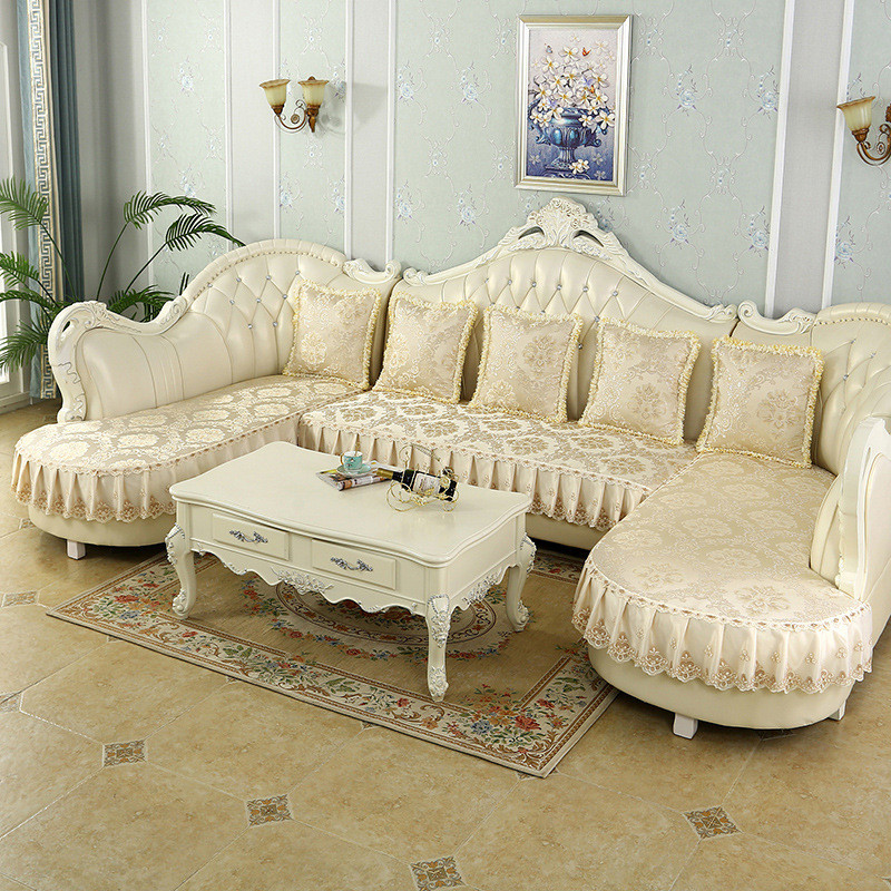 批发欧式沙发套罩贵妃沙发垫子拐角u型转角圆角弧形防滑l坐垫四季