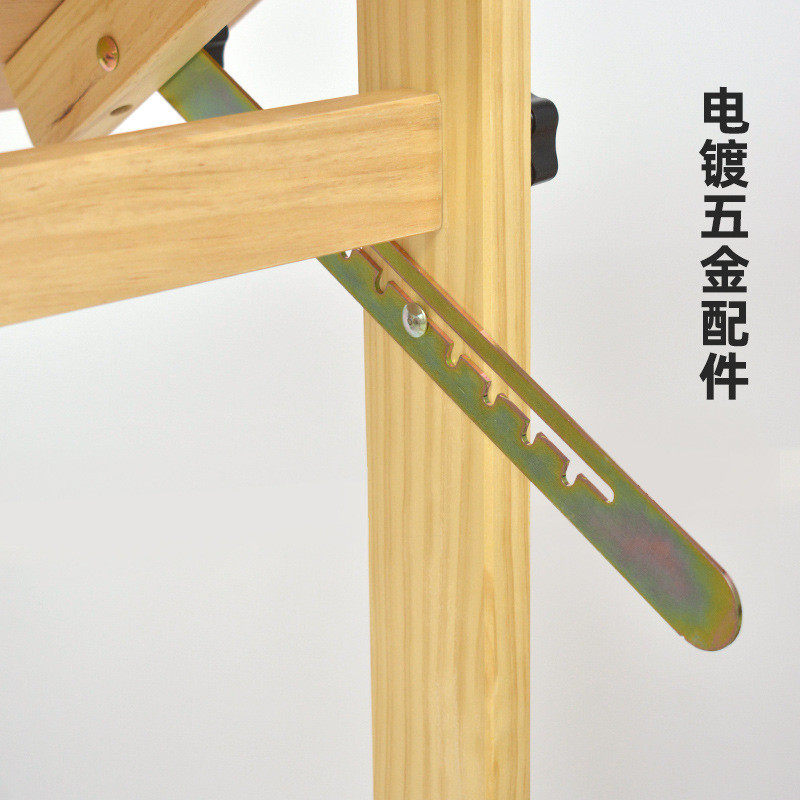 美术可升降美术桌桌美术绘画桌实木绘图绘图实木画桌学生画桌