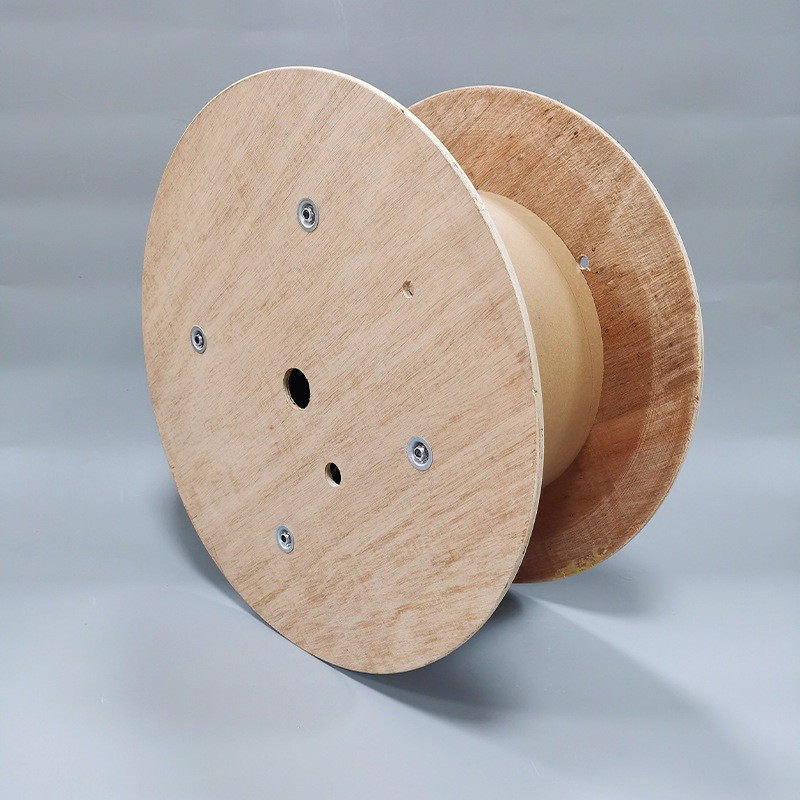 500型工字型绕卷线盘电线电缆木木质收线盘光纤胶合板木质绕线盘