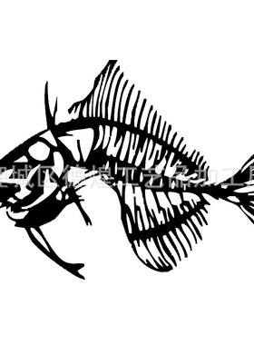 现代鱼骨墙饰金属剪影墙艺术北美电商贴欧洲产品非质量不退换