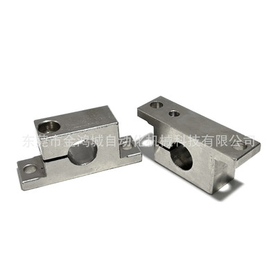 shwts钢制标准导向立式固定支座t型轴单侧开口支撑光轴支架gcp06