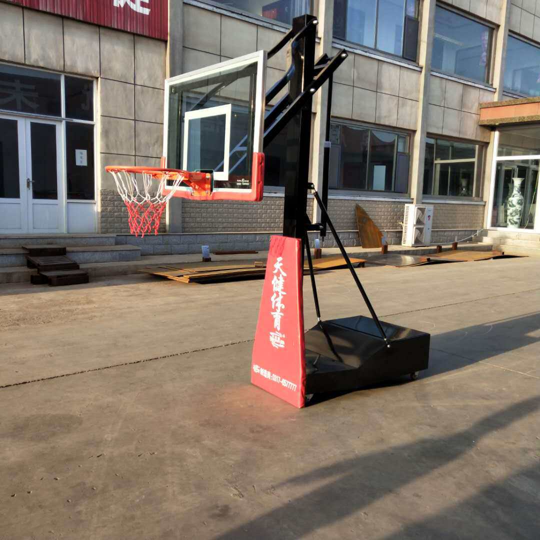 成人篮球架户外篮球架折叠专业比赛训练室内体育电动手动液压