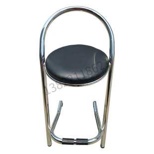 定制加工电玩城游戏机靠背座椅圆弧厅凳子不锈钢pu皮酒吧椅子