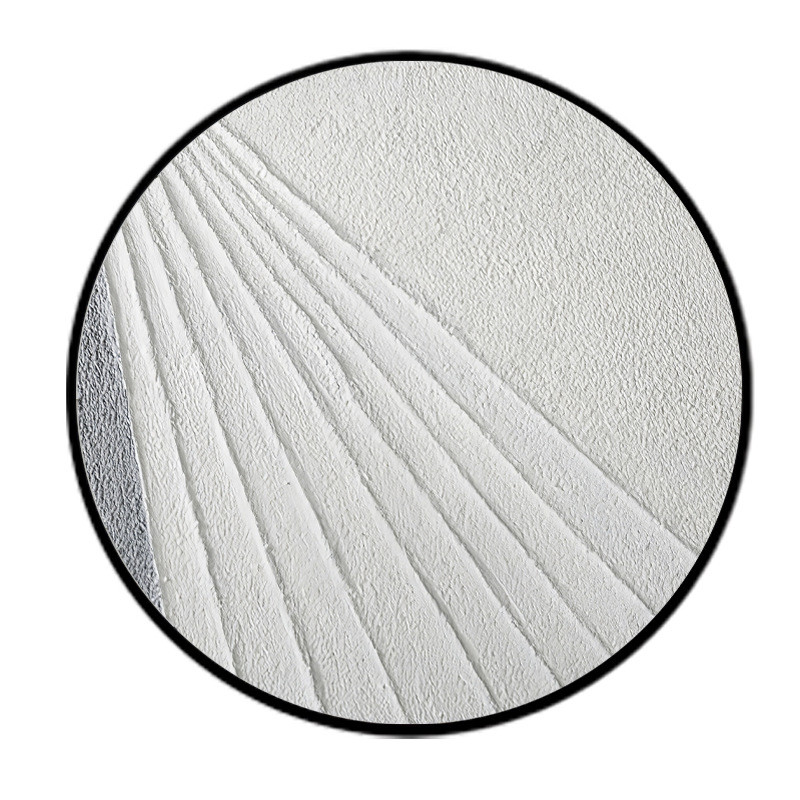 客厅装饰画浅灰圆创意个性抽象轻奢壁画现代沙发背景墙挂画圆形画