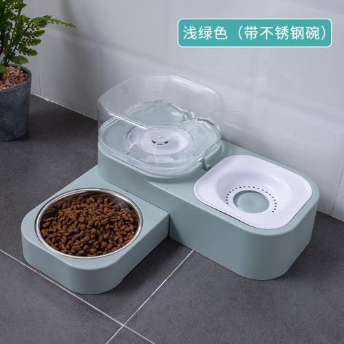 宠物猫咪自动饮水器旋转双碗猫碗宠物狗碗双碗食盆