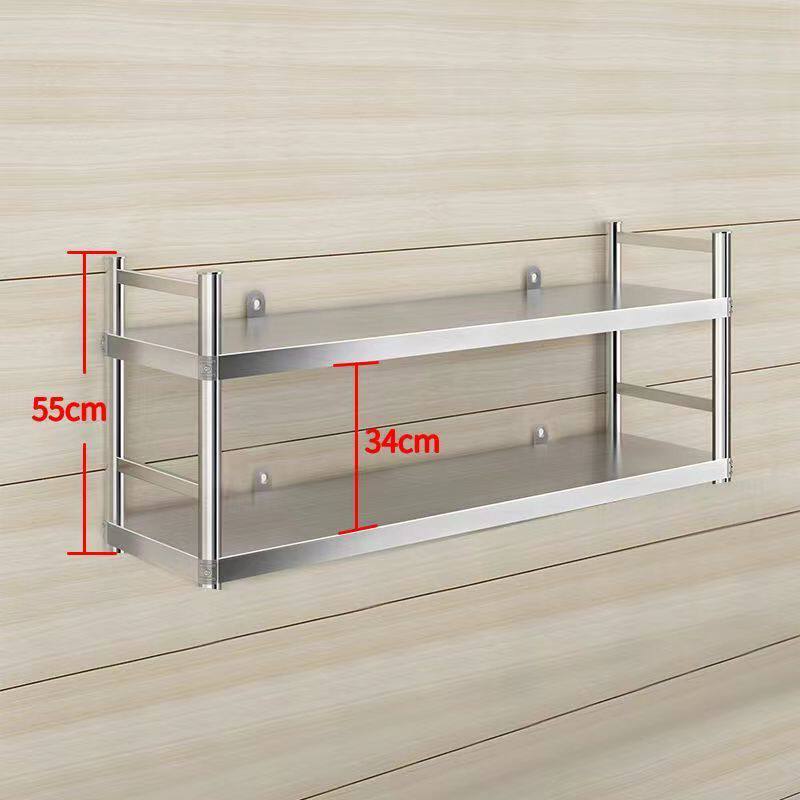 新款厨房置物架子多功能储物柜放墙上不锈钢东西的微波炉家用2024