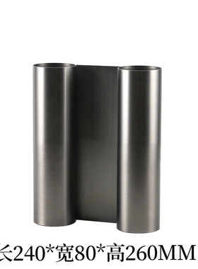 现代美式复古金属双管花瓶插花器客厅玄关餐厅样板装饰品房间摆件