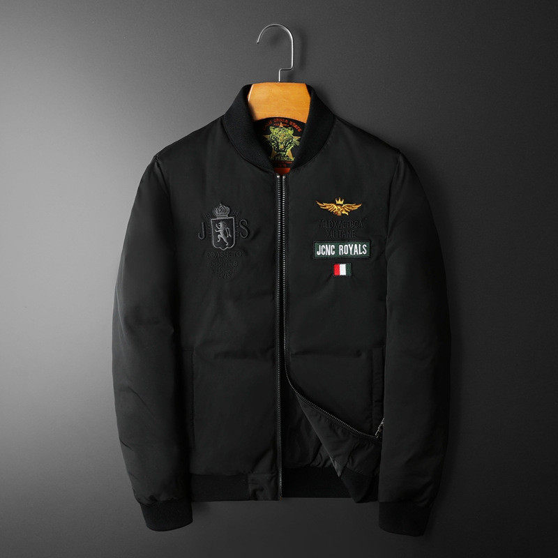 2024冬季新款男士立领羽绒服修身白鸭绒保暖外套青少年时尚羽绒服