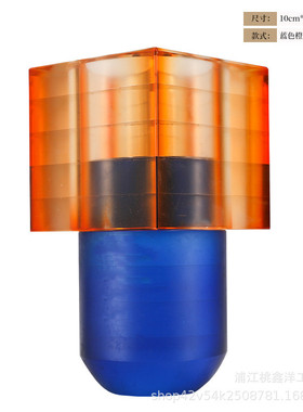 轻奢莫兰迪水晶花器客厅直播间样板房前台大厅玄关餐桌会所工艺品