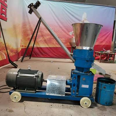 小型家用饲料颗粒机鸡鸭猪饲料造粒机玉米秸秆豆粕挤压饲料颗粒机