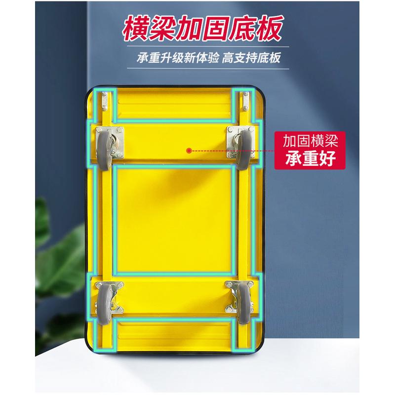 钢板车平板车搬运车办公家用折叠便携四轮推车折叠小推车拉货轻便