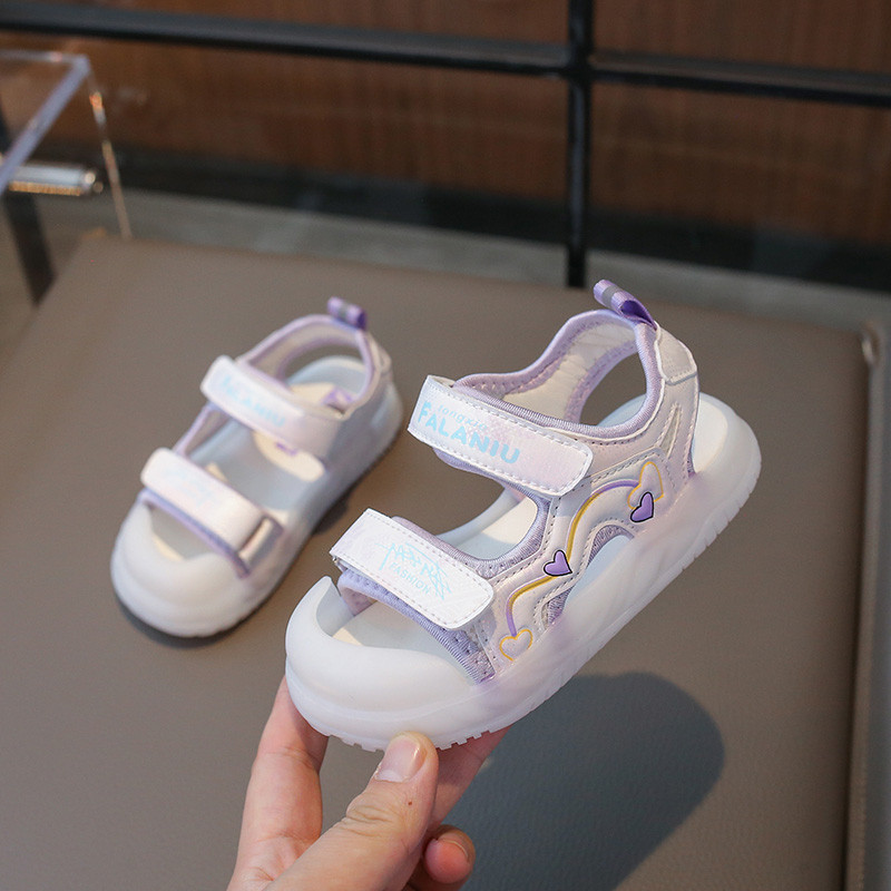 果冻底女大童凉鞋2024夏季新凉鞋
