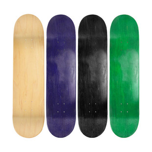 初学者板面双翘滑板b级东北枫木四轮滑板板面染色裸板ms3702