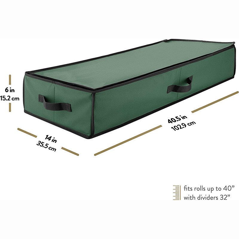 圣诞礼品包装纸储物大容量防水圣诞节装饰彩纸收纳盒袋卷纸收纳袋