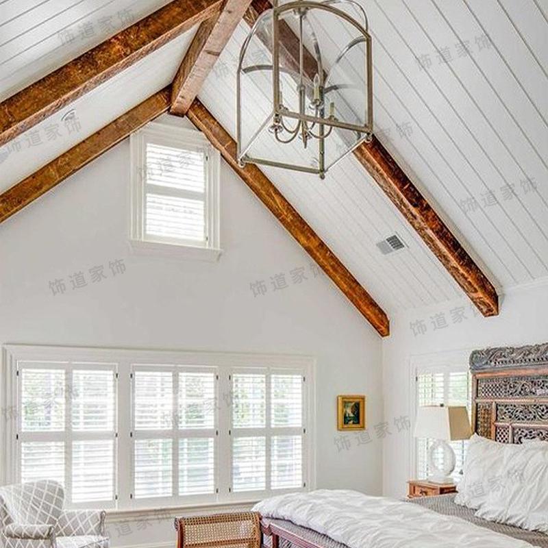 热销轻奢全铜吊展厅灯客厅餐厅卧室书房全铜别墅美式吊灯异型创意