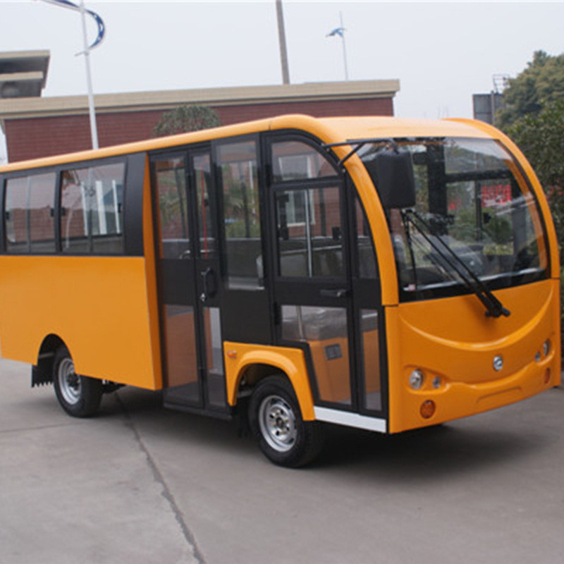 热销鑫威17座营运坐电动对面车四轮电动小公交全封闭电动校车