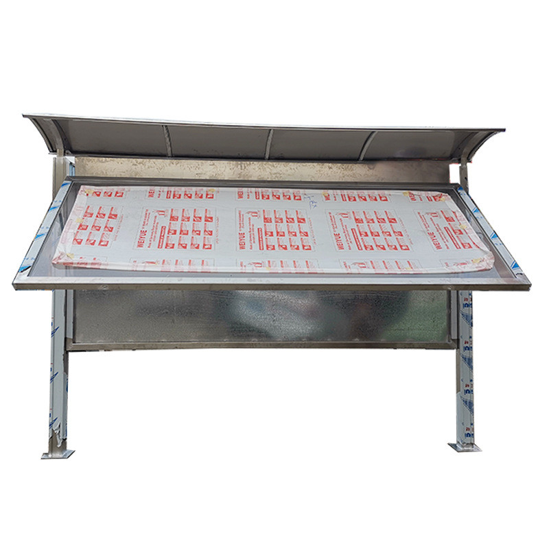 佛山厂家生产不锈钢移动工地九牌一图河道告示牌户外宣传栏广告牌