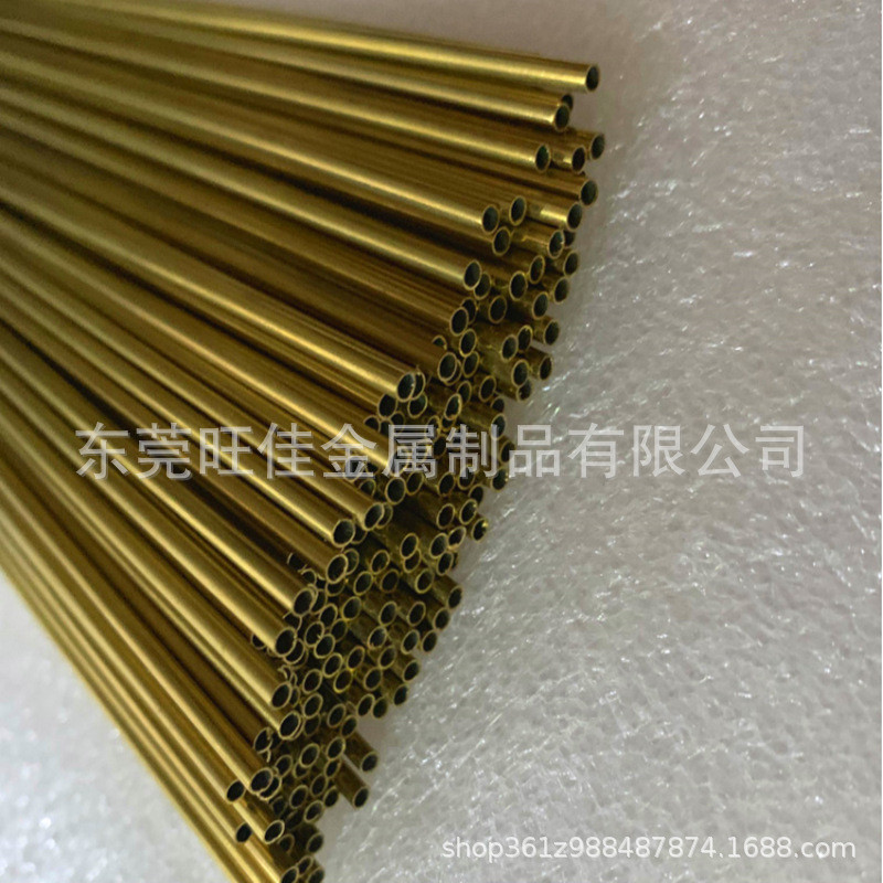 h65加工毛细铜管空心管外径2.5mm内径2mm1mm2.1mm零切黄铜管