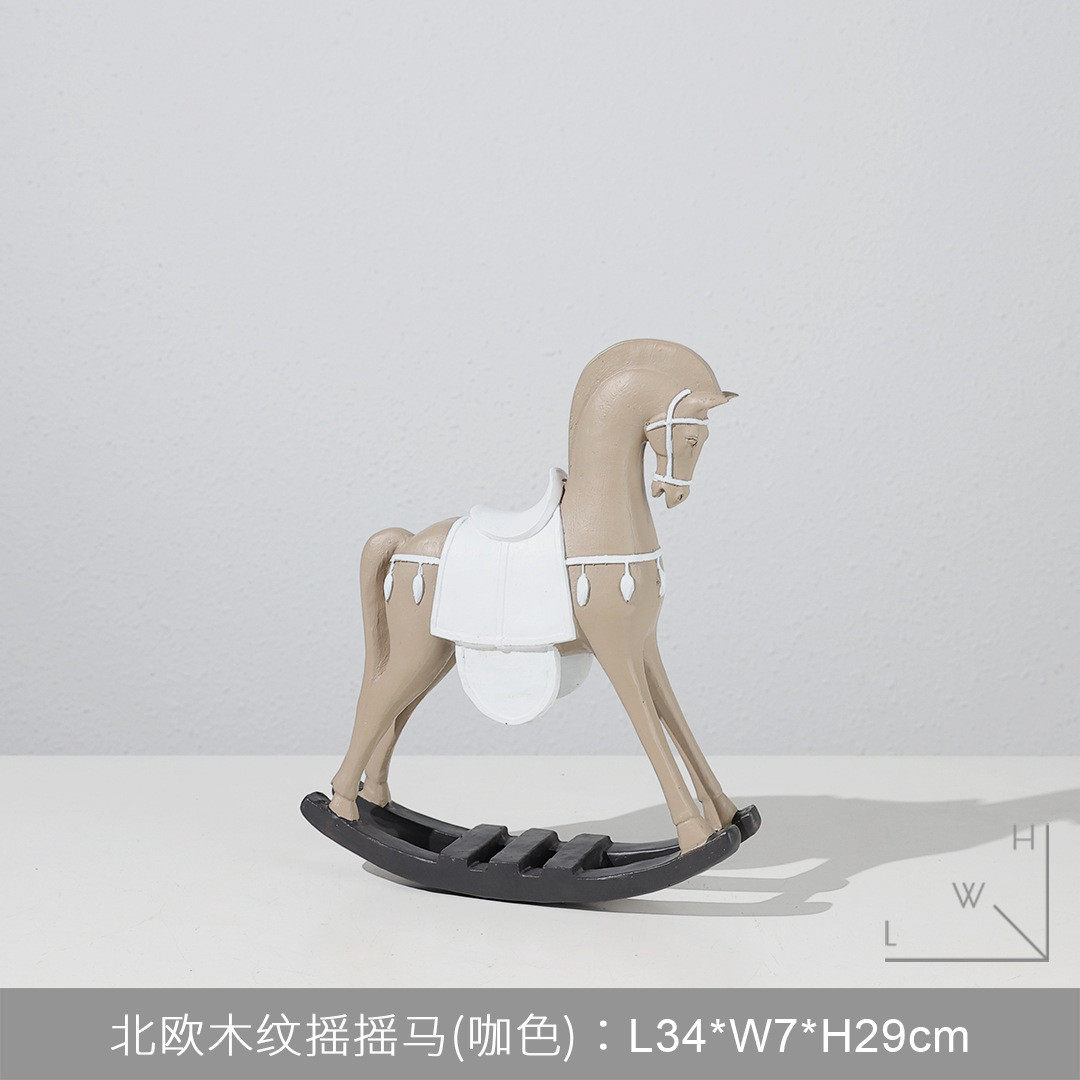 现代仿木质纹理树脂工艺品马摆件客厅办公装饰品动物复古创意摆件,家居饰品,装饰摆件,淘宝优惠券,粉丝福利购,淘宝优惠卷