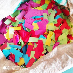 暴风雪片手抛纸阻燃纸片酒吧气氛夜场酒吧礼花内容物彩虹机碎纸