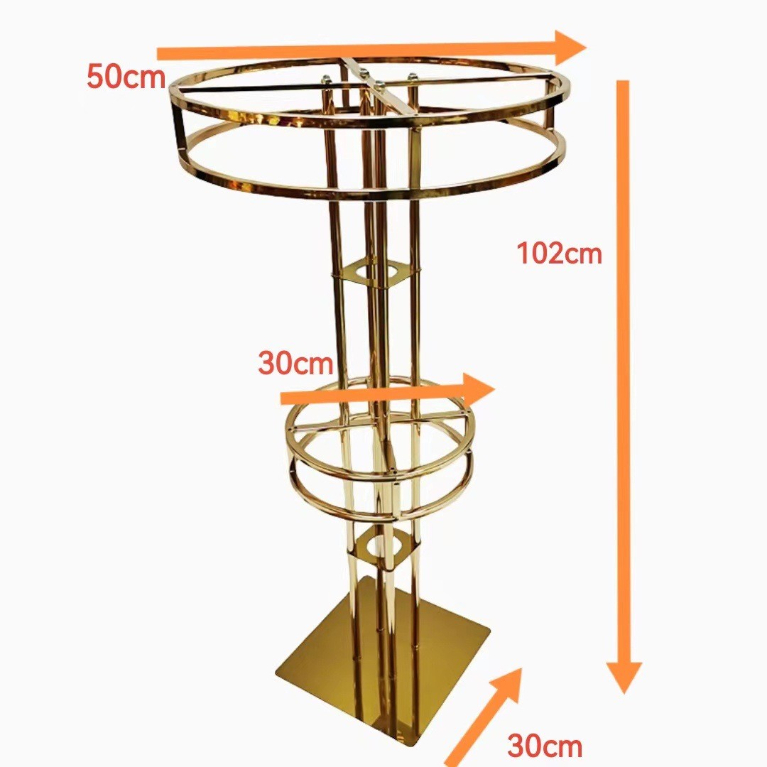 婚庆道具圆形插花主桌装饰摆件台布舞台婚礼堂路引主桌花架置