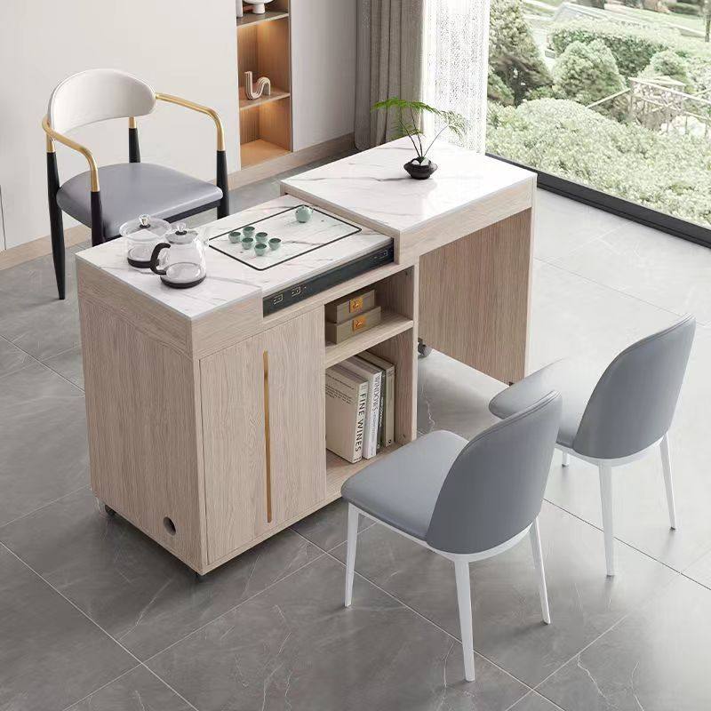 岩多功能茶桌椅可移动伸缩茶台全实木框架家用板储物组合客厅茶几,住宅家具,家用茶台/茶桌,淘宝优惠券,粉丝福利购,淘宝优惠卷