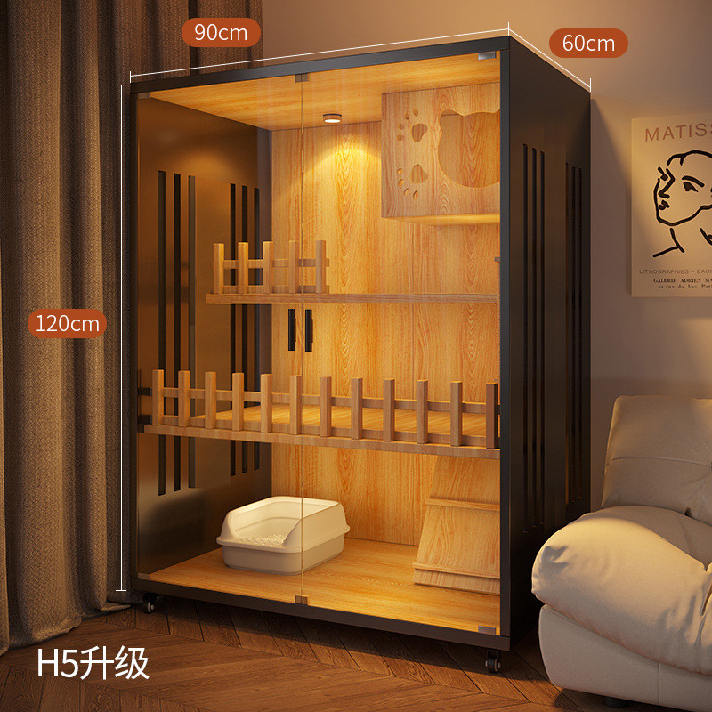 猫笼子家用室内自由空间猫三层猫窝猫屋猫柜双层舍猫别墅