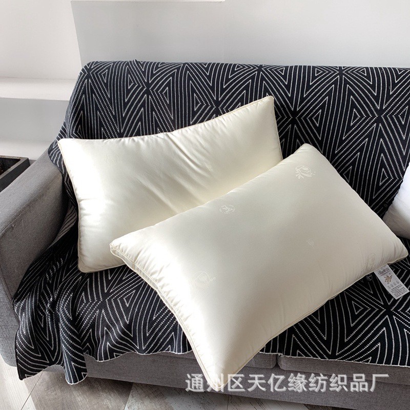 2025新款高端极纤维大豆奢羽丝绒高回弹不塌陷枕头枕芯厂家直销