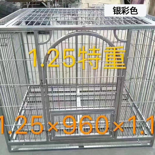 狗笼子大型中型犬室内带厕所分离宠物加粗可折叠方管狗笼猫狗别墅