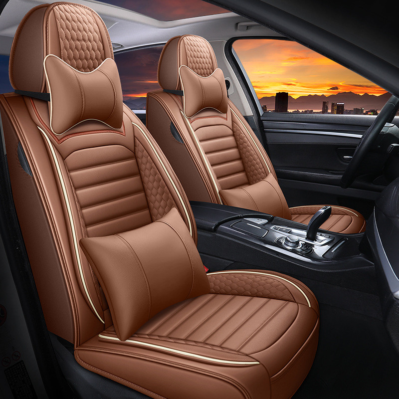 热销适用全包围汽车座套皮革座椅套汽车坐垫四季新款座垫小车坐垫