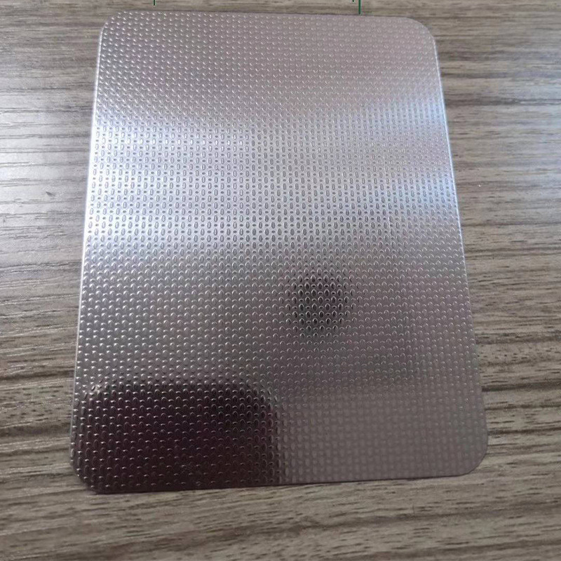 不锈钢板加工订做米粒压花防滑304珠光板耐磨201花纹装饰板定制