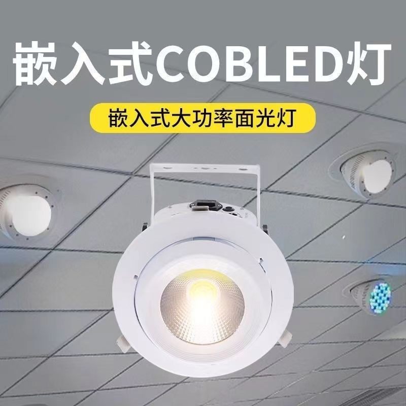 热销全嵌cob面光双灯色温灯珠多功能厅会展厅会议厅剧院礼堂面光