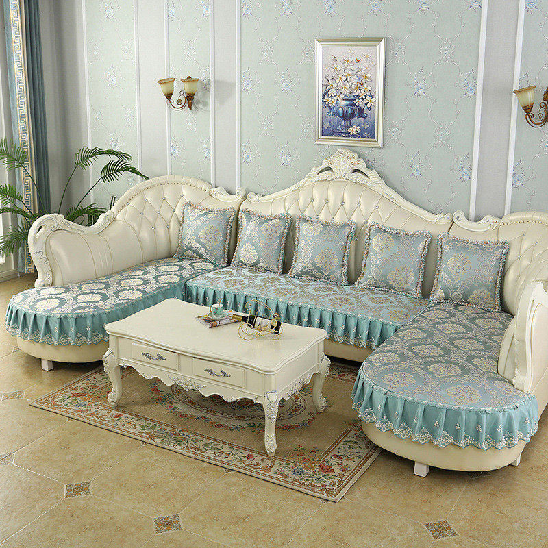 批发欧式沙发套罩贵妃沙发转角拐角u型圆角垫子弧形防滑l坐垫四季