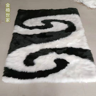沙发羊毛床边地垫整张仿地毯坐垫飘窗垫家用宝宝玩耍防寒毛毯 秋季