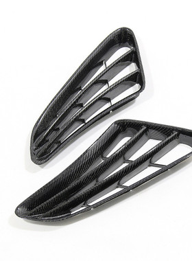 适用boxster987碳纤维改装后风口cayman987汽车改装外饰替换装饰