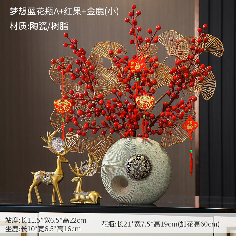 新中式客厅电视柜轻奢摆件摆设玄关装饰酒柜现代创意家居好物饰品