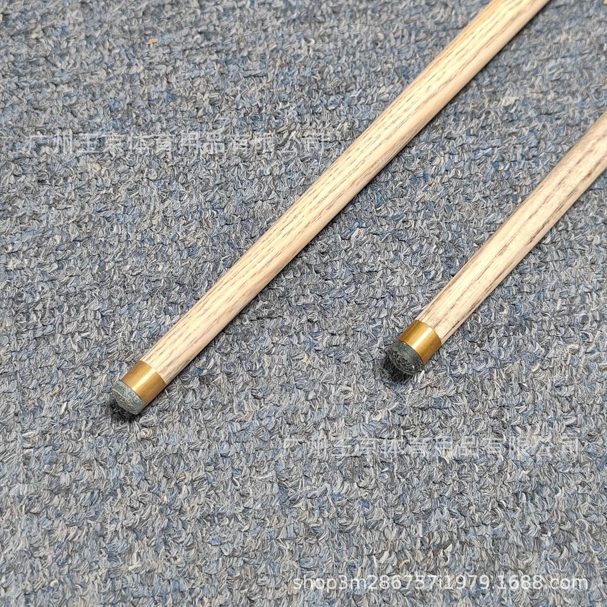 台球杆jdh短杆头桌球球杆小头杆黑八九球球房专用公杆通杆10mm叉