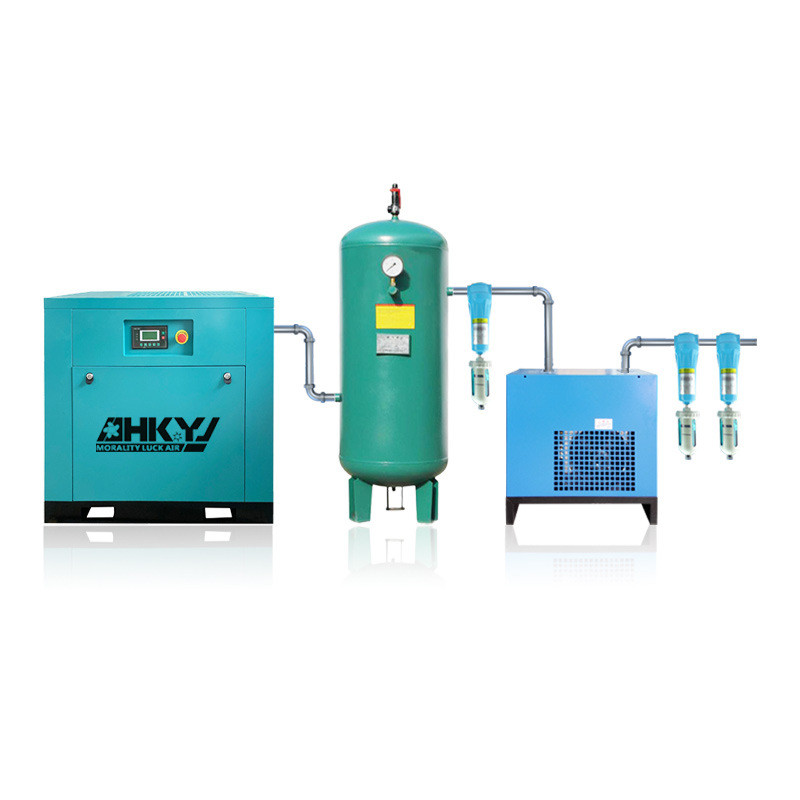 螺杆式空压机德鸿定制7.5kw电压220v排气量1.2m3小型440v压缩机