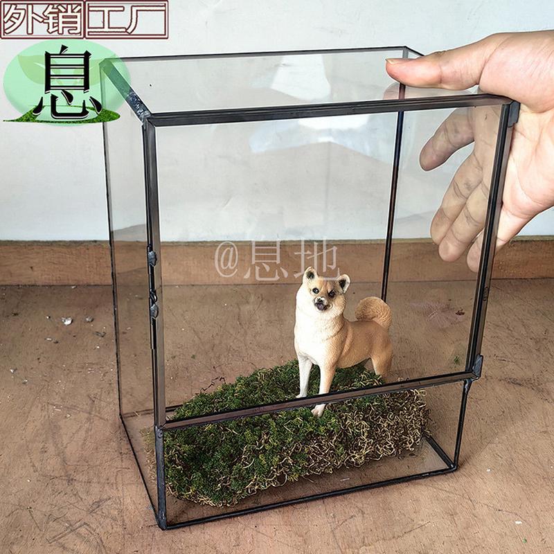 四带开门方盒前挡板苔藓微景观玻璃盒