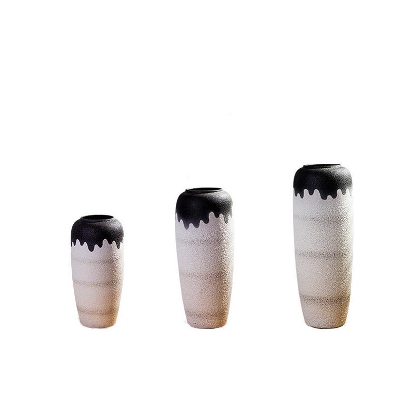 景德镇落地客厅电视柜摆件居家陶瓷复古插花瓶干支陶罐水培盆软装