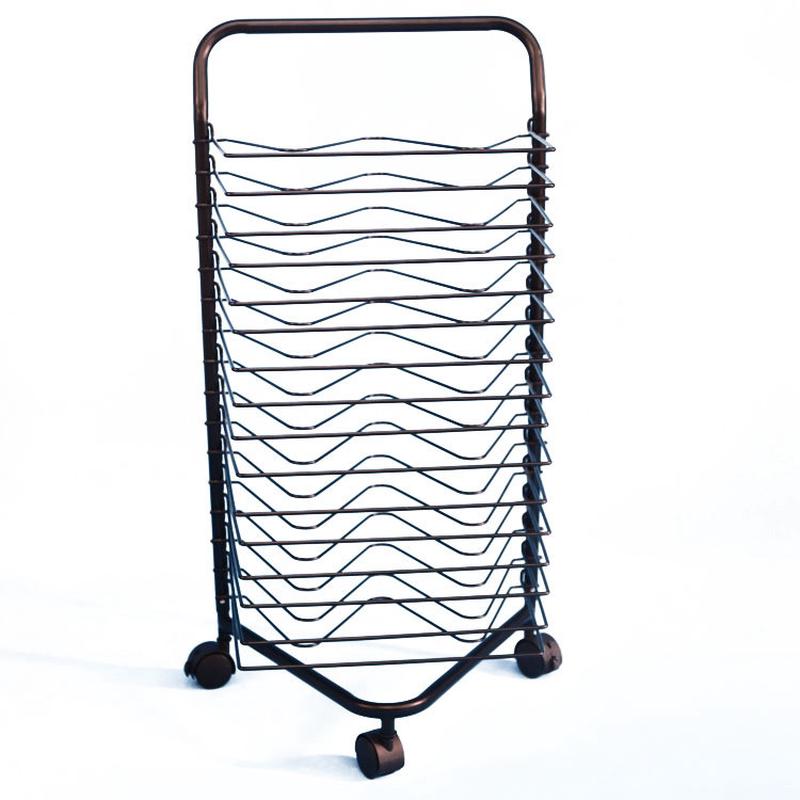 加工单面晾画架专用多层丝网绘画作品收纳架油画晾干展览展示架