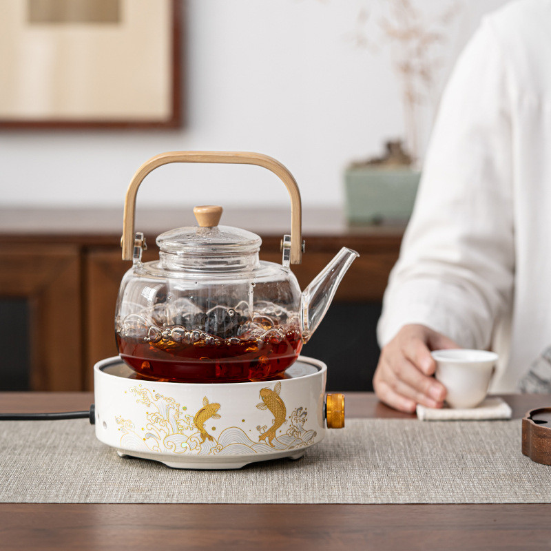 小型迷你陶瓷电陶炉煮茶壶家用办公煮茶炉泡茶器静音烧水器养生壶