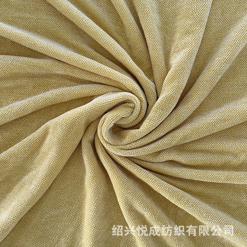 素色纯色雪尼尔沙发套弹力面料批发针织布现代风现货布料高档色织
